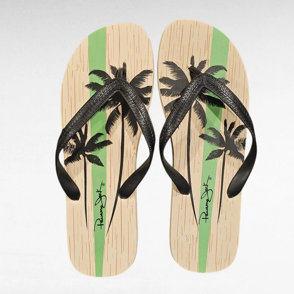 Panama Jack Palm Tree Flip Flops Size 7 /8
